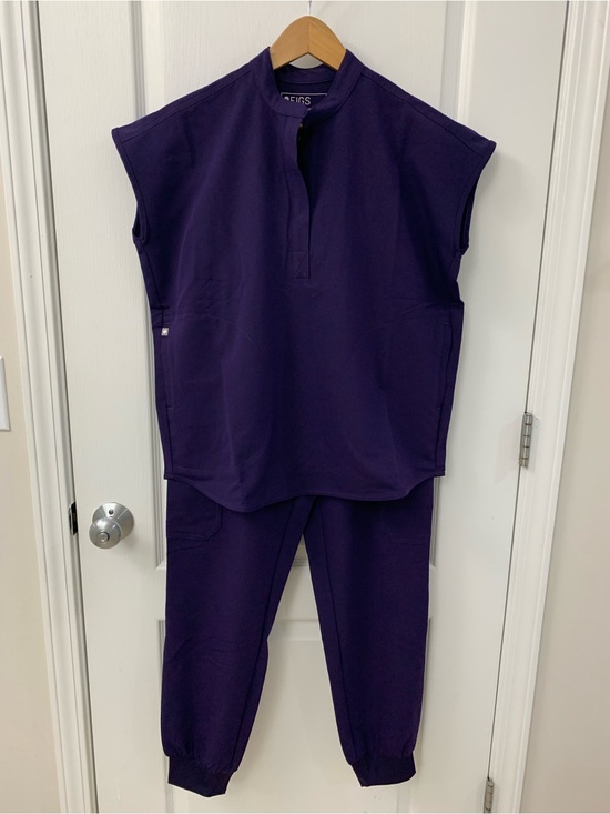 Figs Tops - FIGS PURPLE JAM RAFAELA + UMAN JOGGER SET!